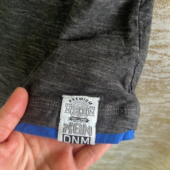 Oxygen Active Wear Gray/Black Short Sleeve T-Shirt Size L - Picture 5 of 12